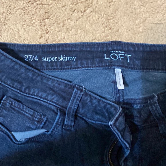 Ann Taylor Loft Super Skinny Denim Jean - Picture 2 of 3